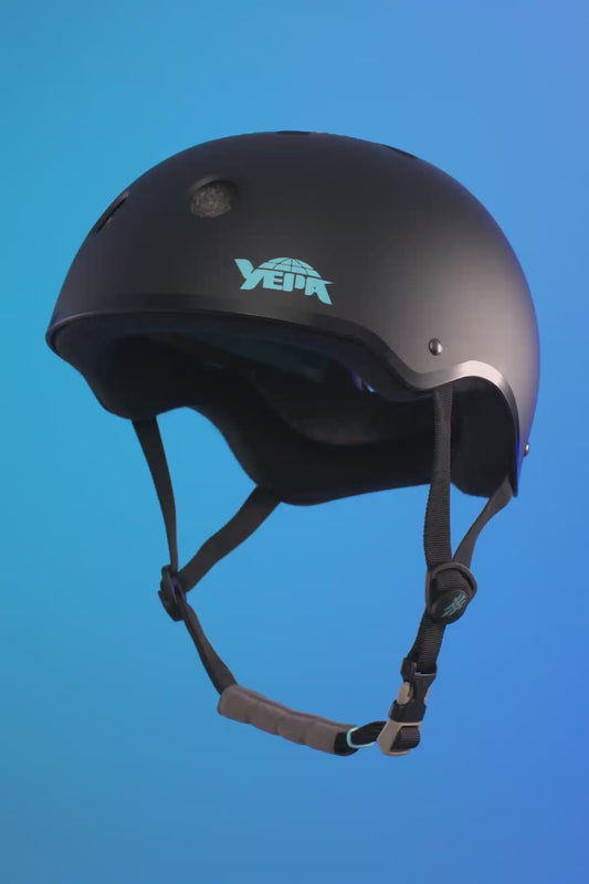 T-SHELL PRO HELMET - TONY HAWK / MATTE BLACK TEAL